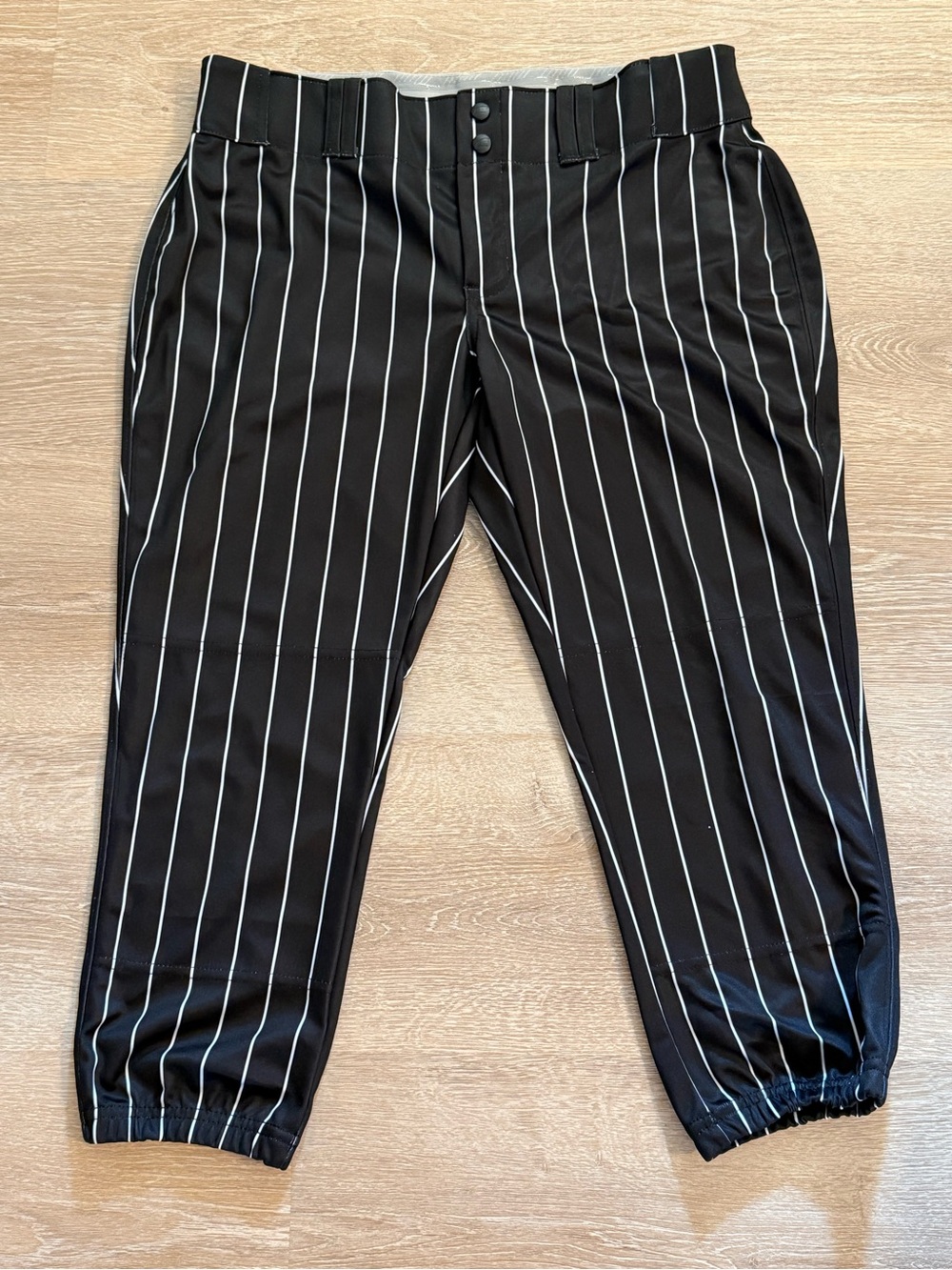 Champro Women’s Softball Pants size XL Black with White Pinstripes